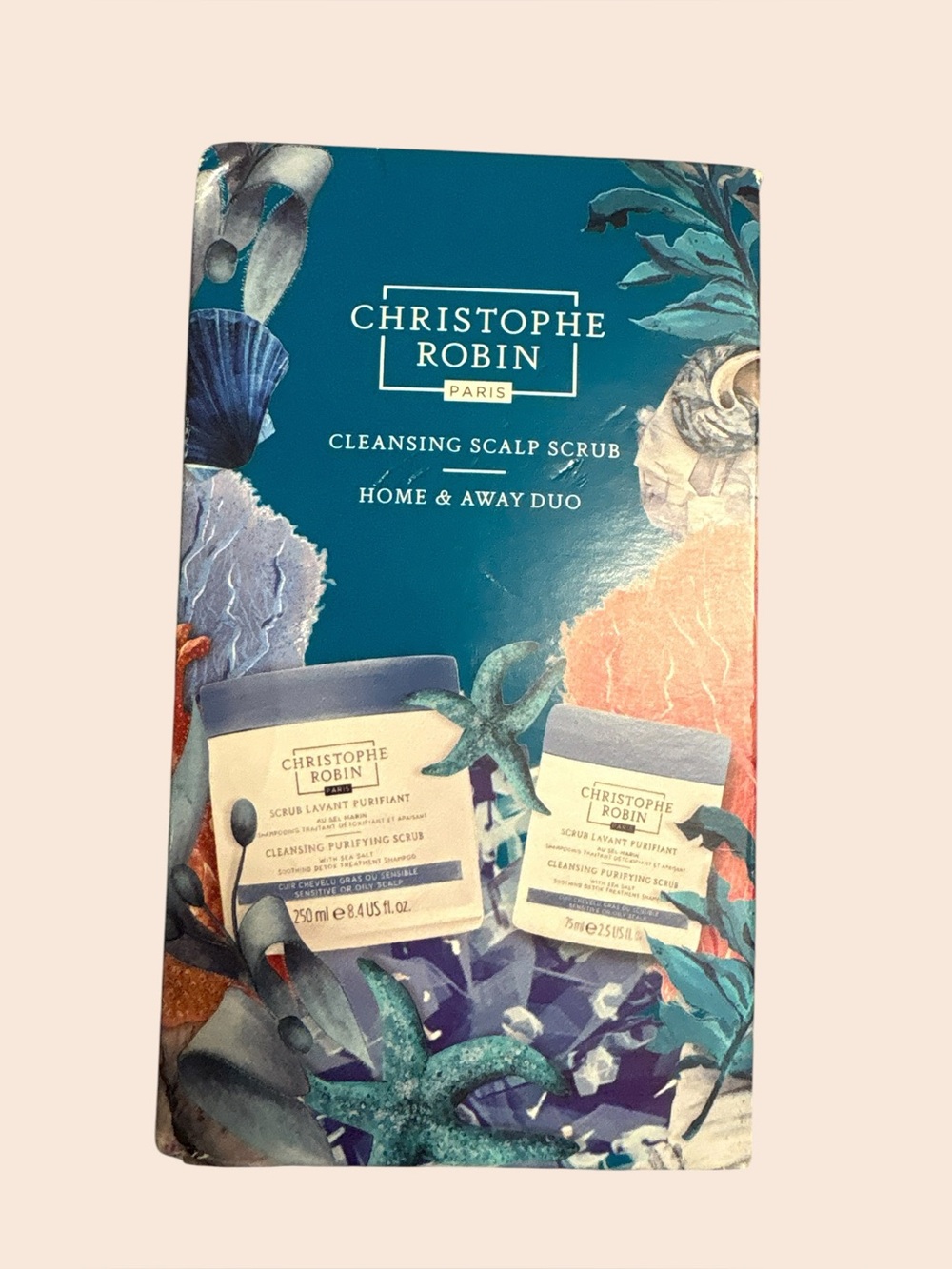 Christophe Robin Cleansing Scalp Scrub Home & Away Duo 250ml + 75ml